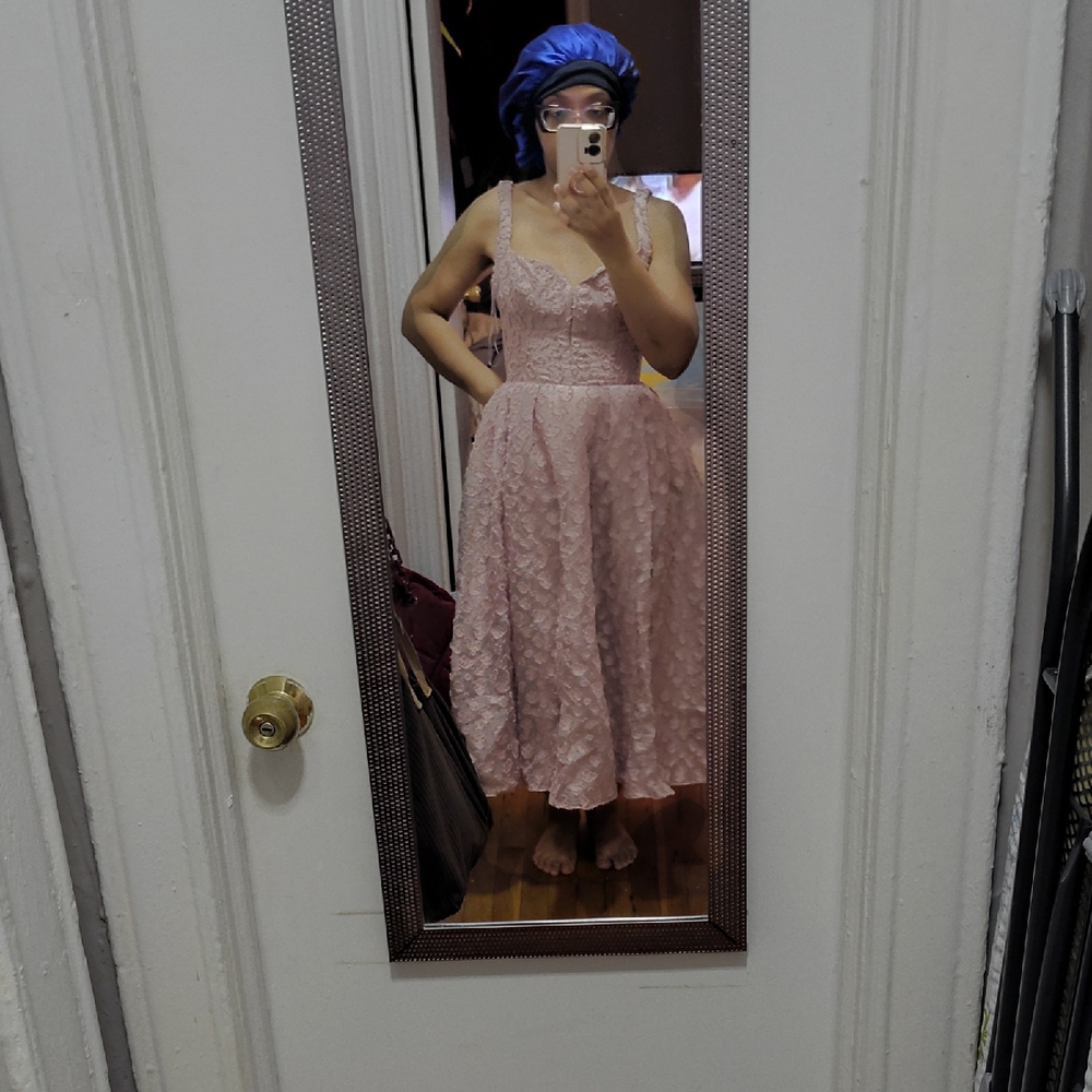 House Of CB Mauve jacquard Dress